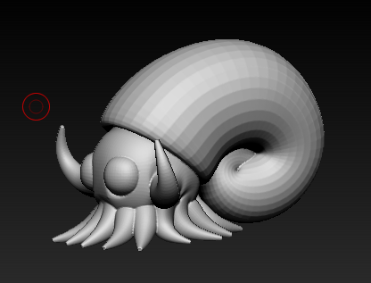 zbrush オムナイト　途中